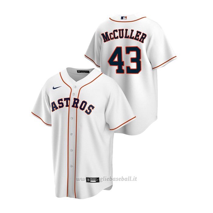 Maglia Baseball Uomo Houston Astros Lance Mccullers Replica Primera Bianco